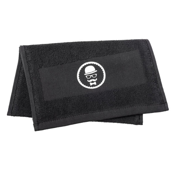 Barber Handtuch schwarz 100% Baumwolle Rasierhandtuch 25x70cm