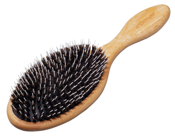 Comair Bamboo Line oval gro&szlig; mit Wildschweinborsten