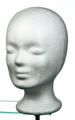 Comair Schaumstoffkopf wei&szlig; 25,5cm