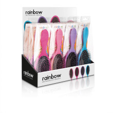 XanitaliaPro Rainbow Entwirrb&uuml;rste Display mit 12 Verschiedenen B&uuml;rsten in 4 Farben